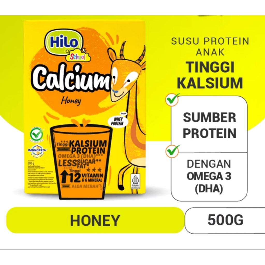 

Hilo School Honey 500 gram - Susu Tinggi Kalsium Rendah Lemak