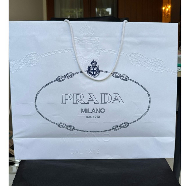 

paperbag prada Original / paperbag Authentic prada logo tengah