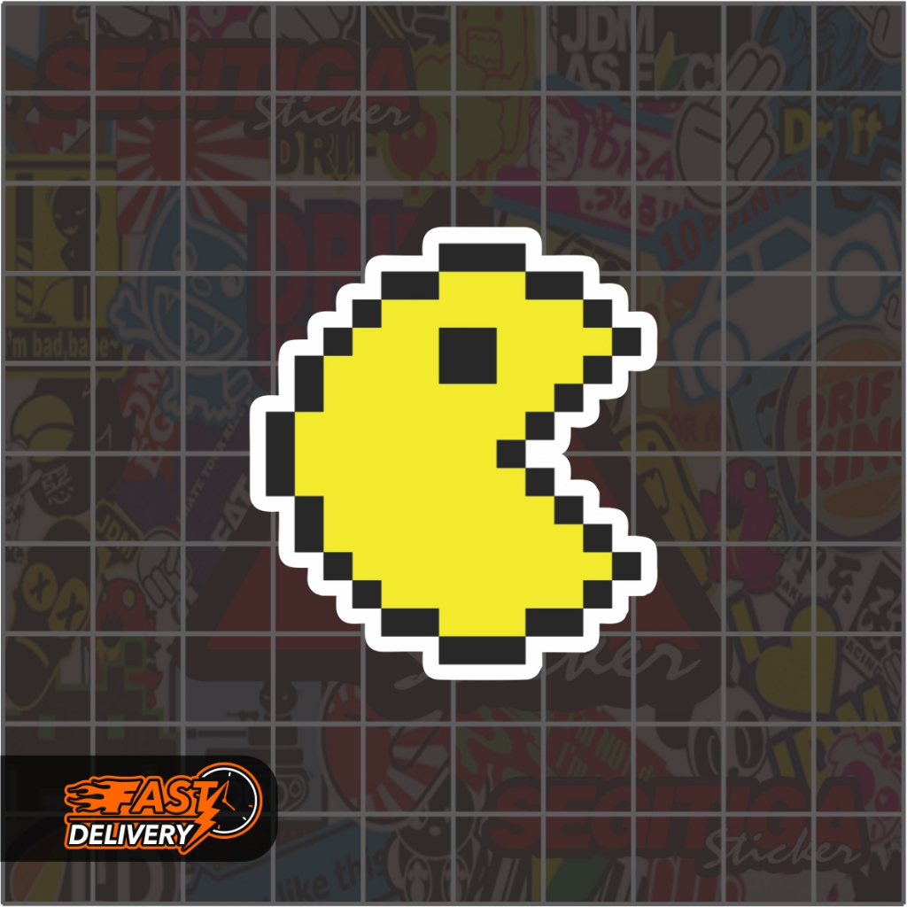 

Sticker Pacman Pixel Ukuran 4.5 x 5 Cm