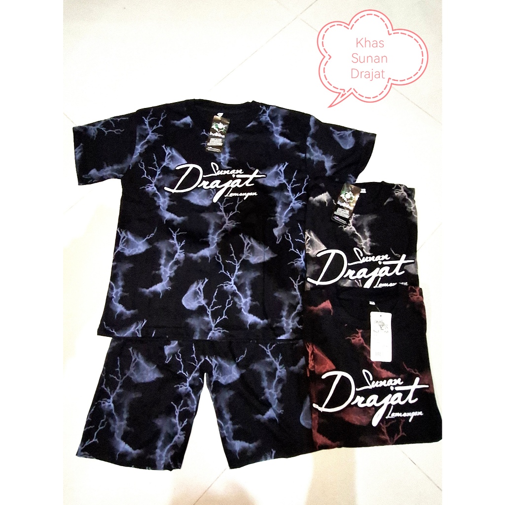 Setelan Kaos Anak Sunan Drajat motif petif | Baju Setelan Anak laki laki dan perempuan