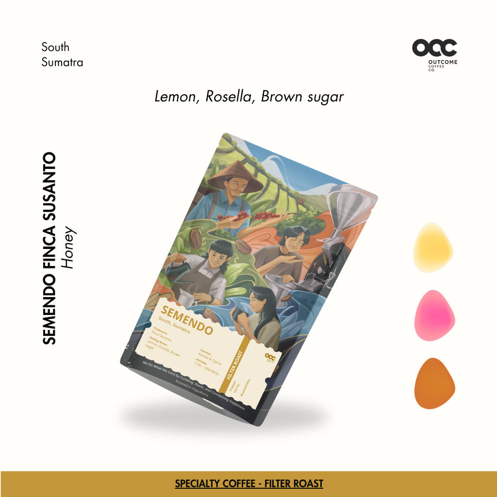 

Semendo Coffee | Finca Susanto | Honey | Specialty Coffee Filter | Biji Kopi Arabika | 150 Gram