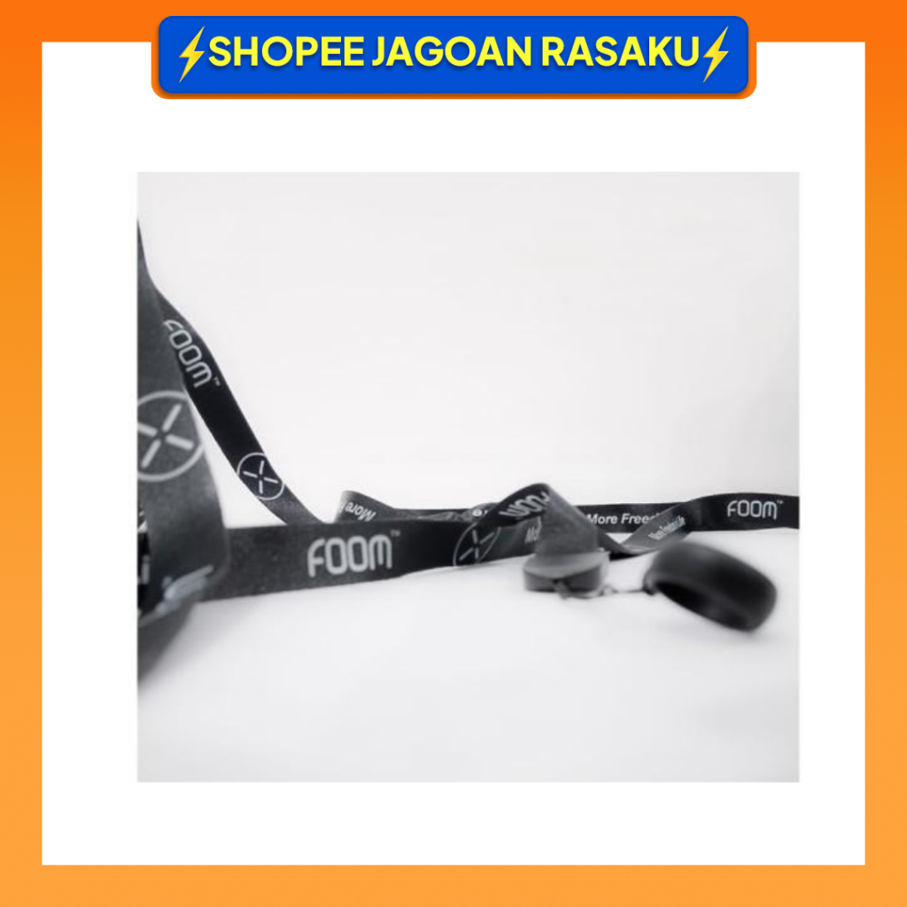 

LANYARD FOOM BLACK UKURAN KARET 13MM BY FOOM 100% AUTHENTIC