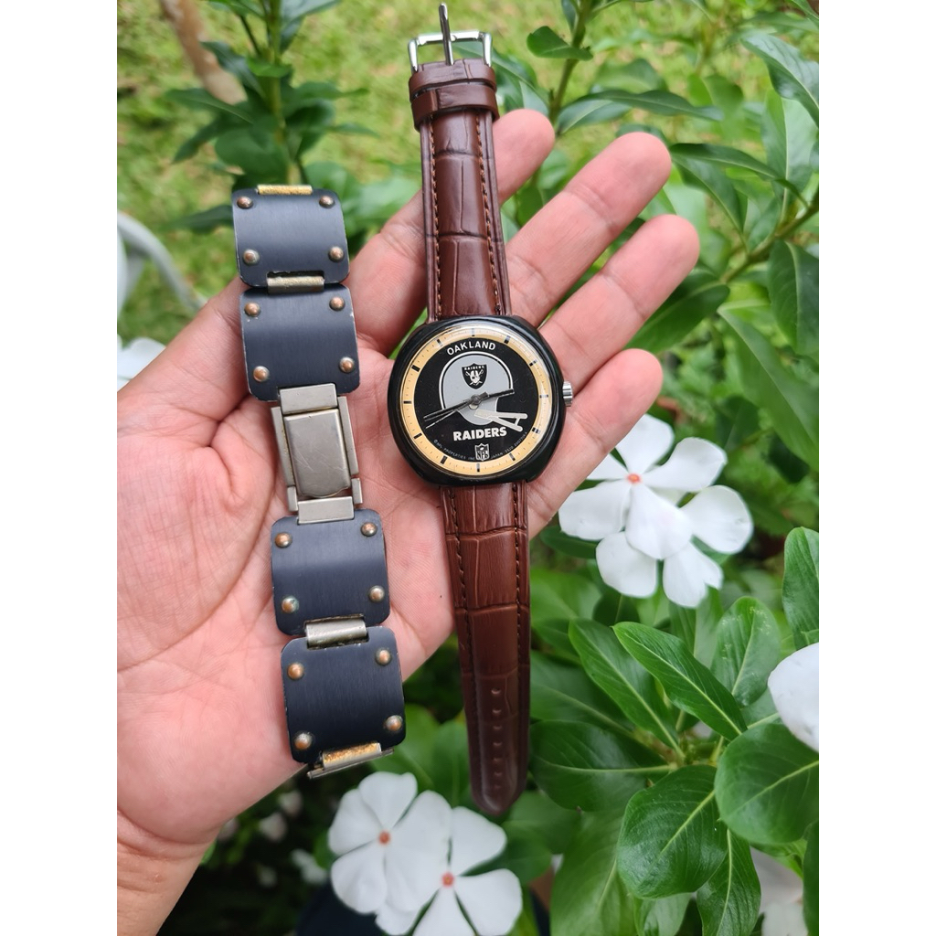 jam tangan OKLAND RAIDERS japan automatic vintage rare item