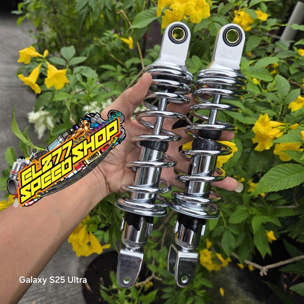 SHOCKBREAKER SEKOK SHOCK BELAKANG AEROX 155 NOUVO UKURAN 280MM TOPUP KRUM CHROME UKURAN 280 MM MATIC