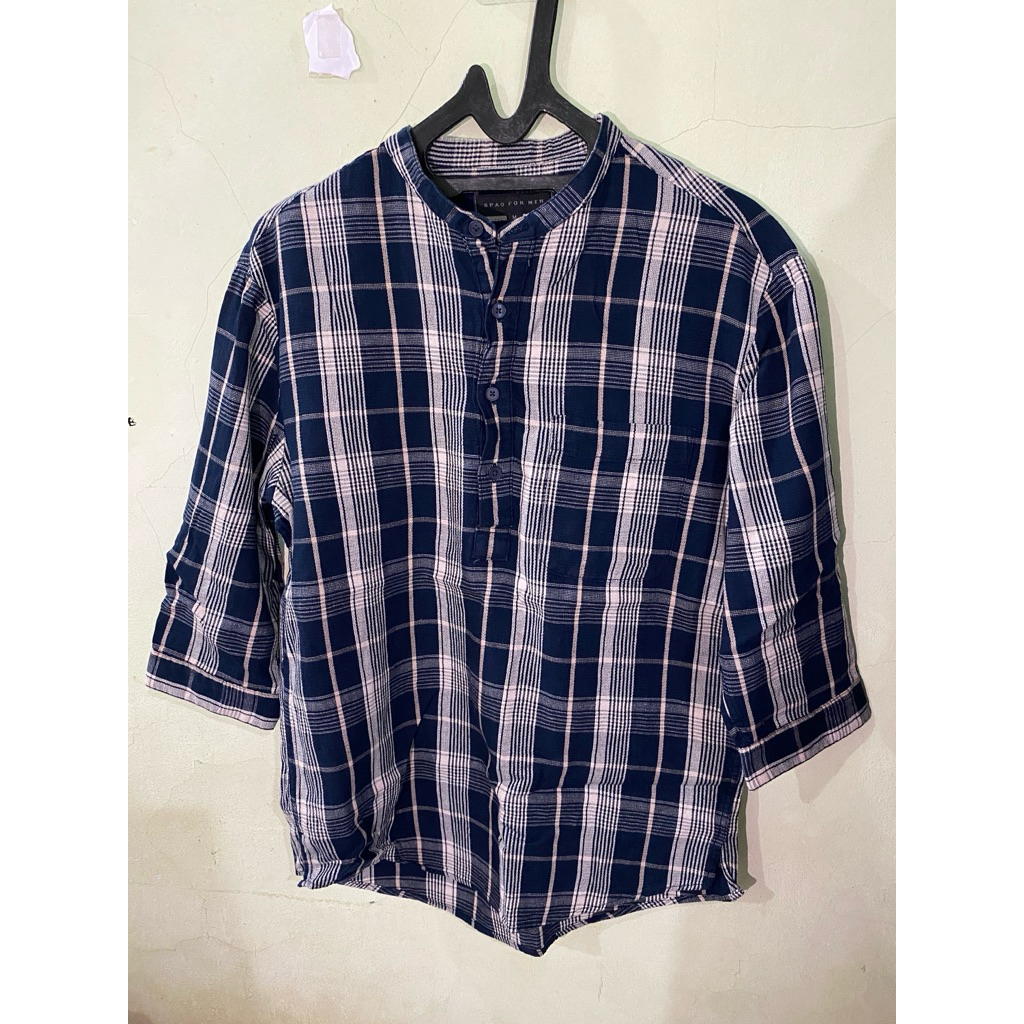 Kemeja wanita kotak kotak brand Spao for men