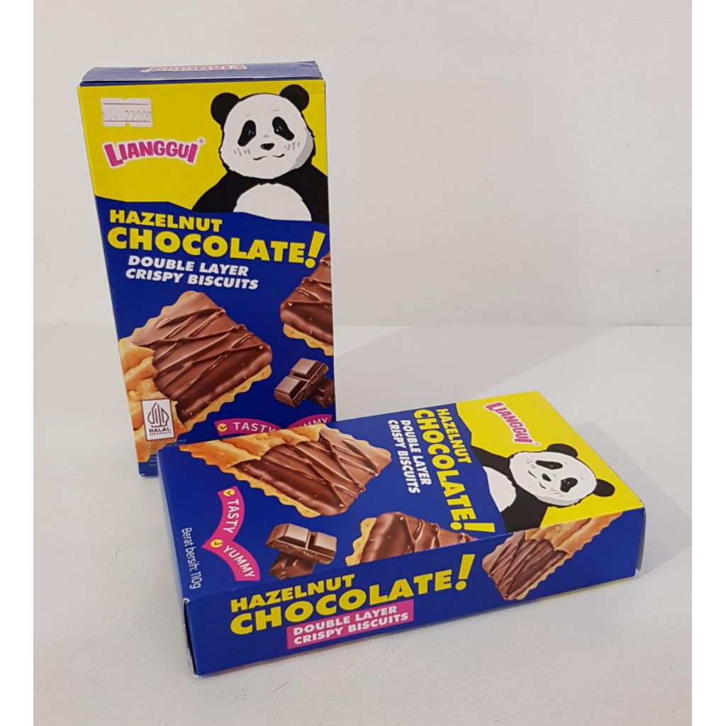 

Lianggui Hazelnut Chocolate Double Layer Crispy Biscuits 110 gr
