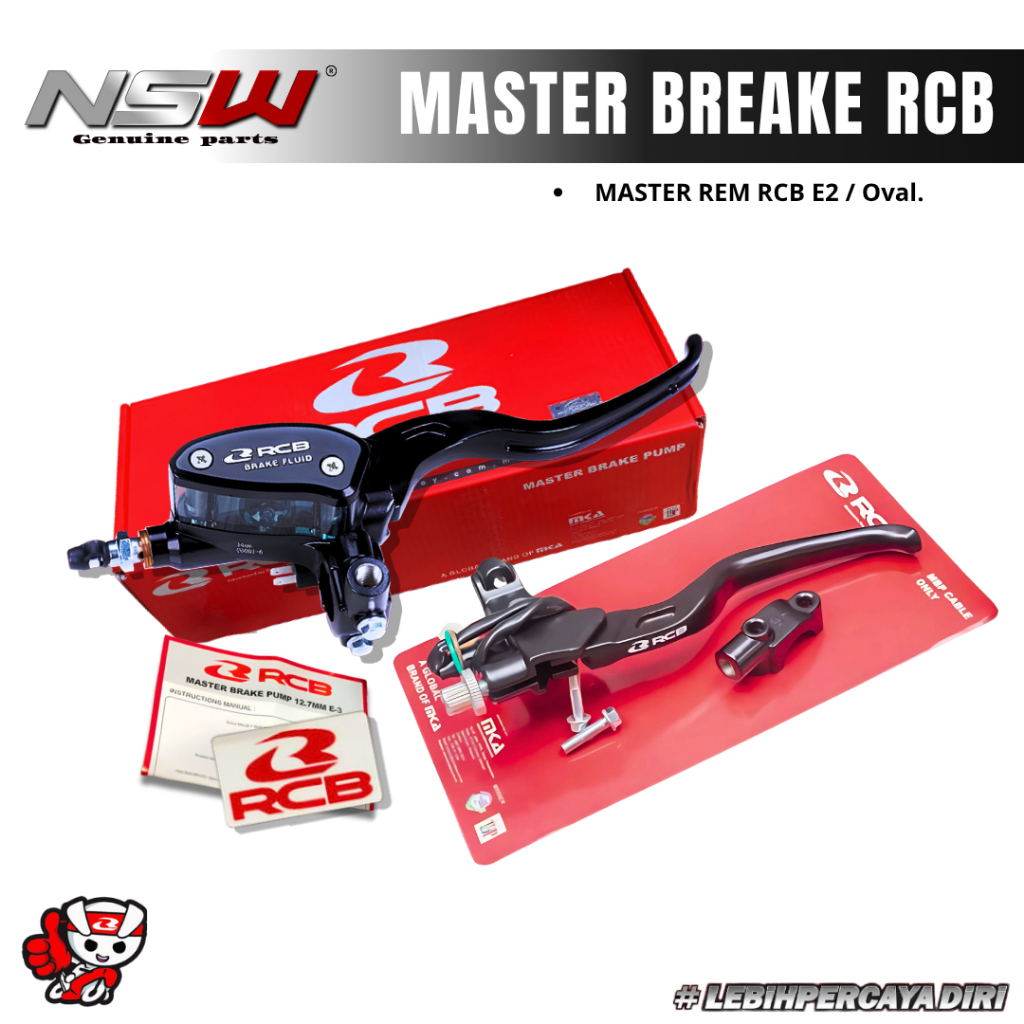 MASTER REM RCB KANAN KIRI HANDLE KOPLING RCB OVAL DAN KOTAK - MASTER REM RCB KIRI KANAN BEAT VARIO S