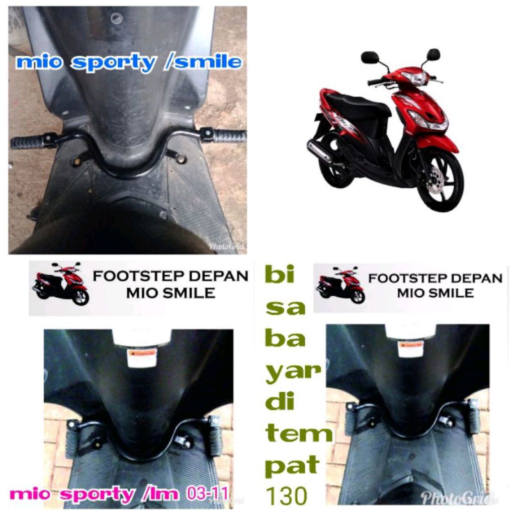 pijakan kaki depan mio sporty posstep depan pijakan depan mio sporty