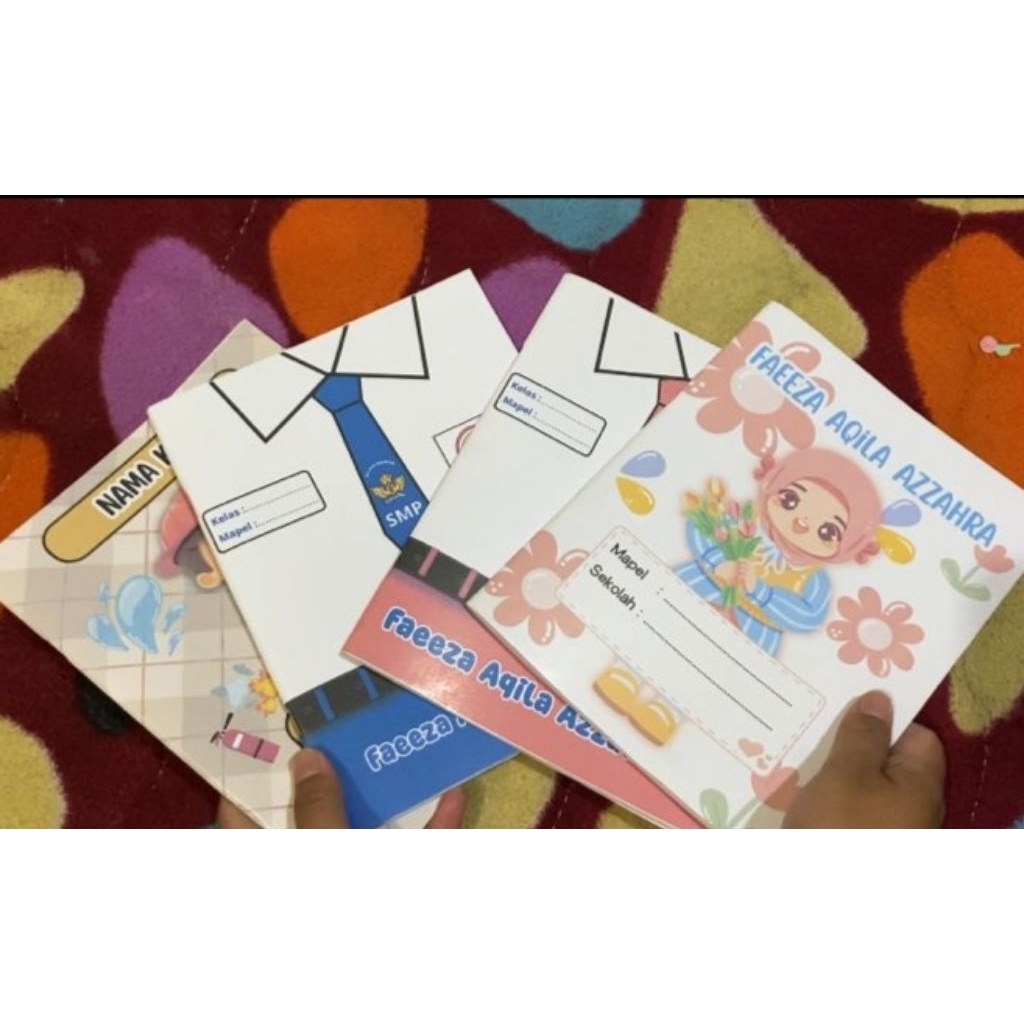

Buku tulis costum (Cover foto dan nama sendiri)