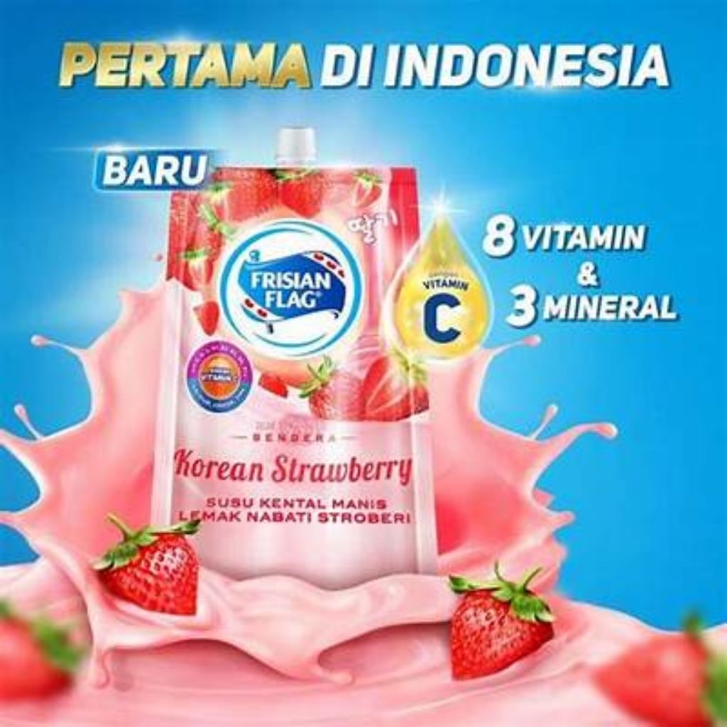 

Frisian Flag SCM Strawberry Pouch 260g 1dus isi 24pcs