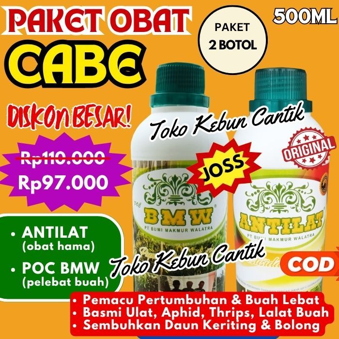 Pupuk Cabe POC BMW dan ANTILAT Obat Hama, Solusi Praktis untuk Tanaman Cabe Subur, Daun Hijau, dan B