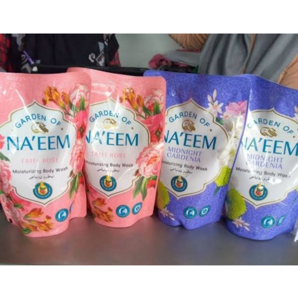Naeem sabun mandi cair 400 ml / sabun cair aroma bunga / sabun mandi