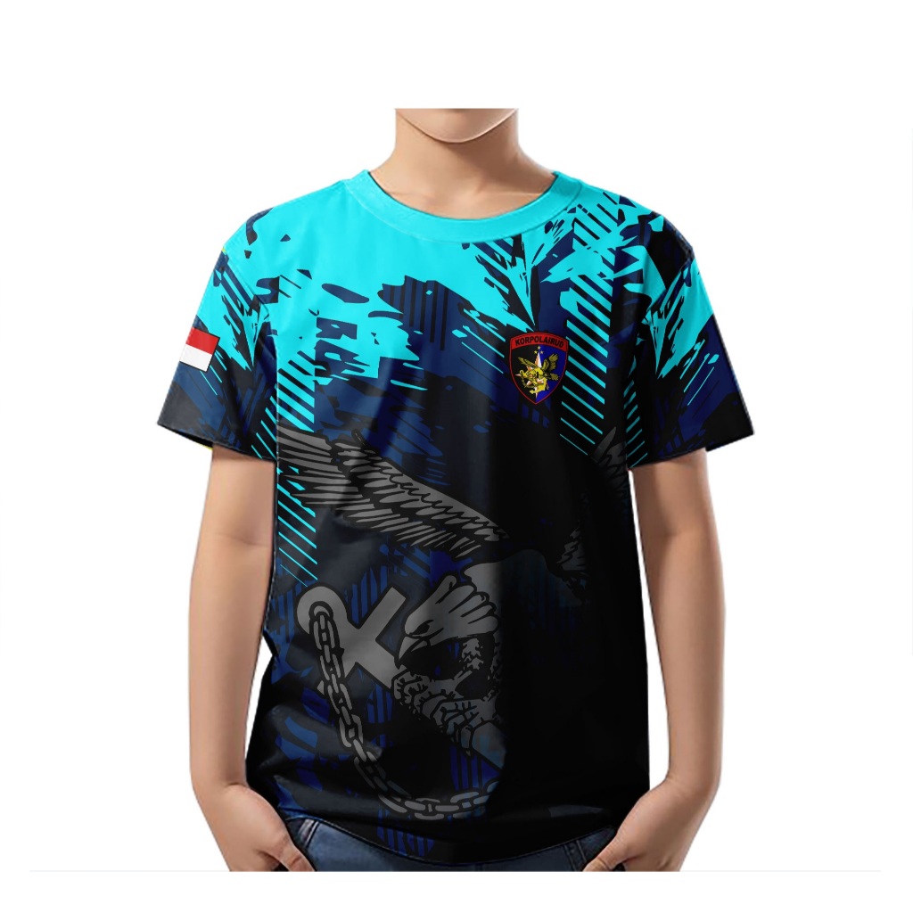 POLISI - POLAIRUD Pakaian Baju Kaos Anak Laki - Laki Printing