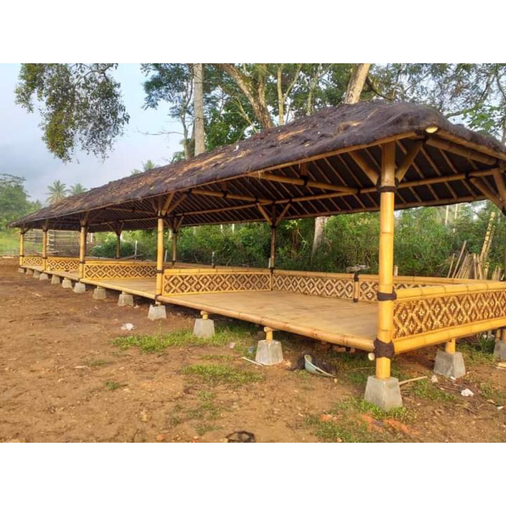 saung bambu murah/lesehan bambu/harga per meter