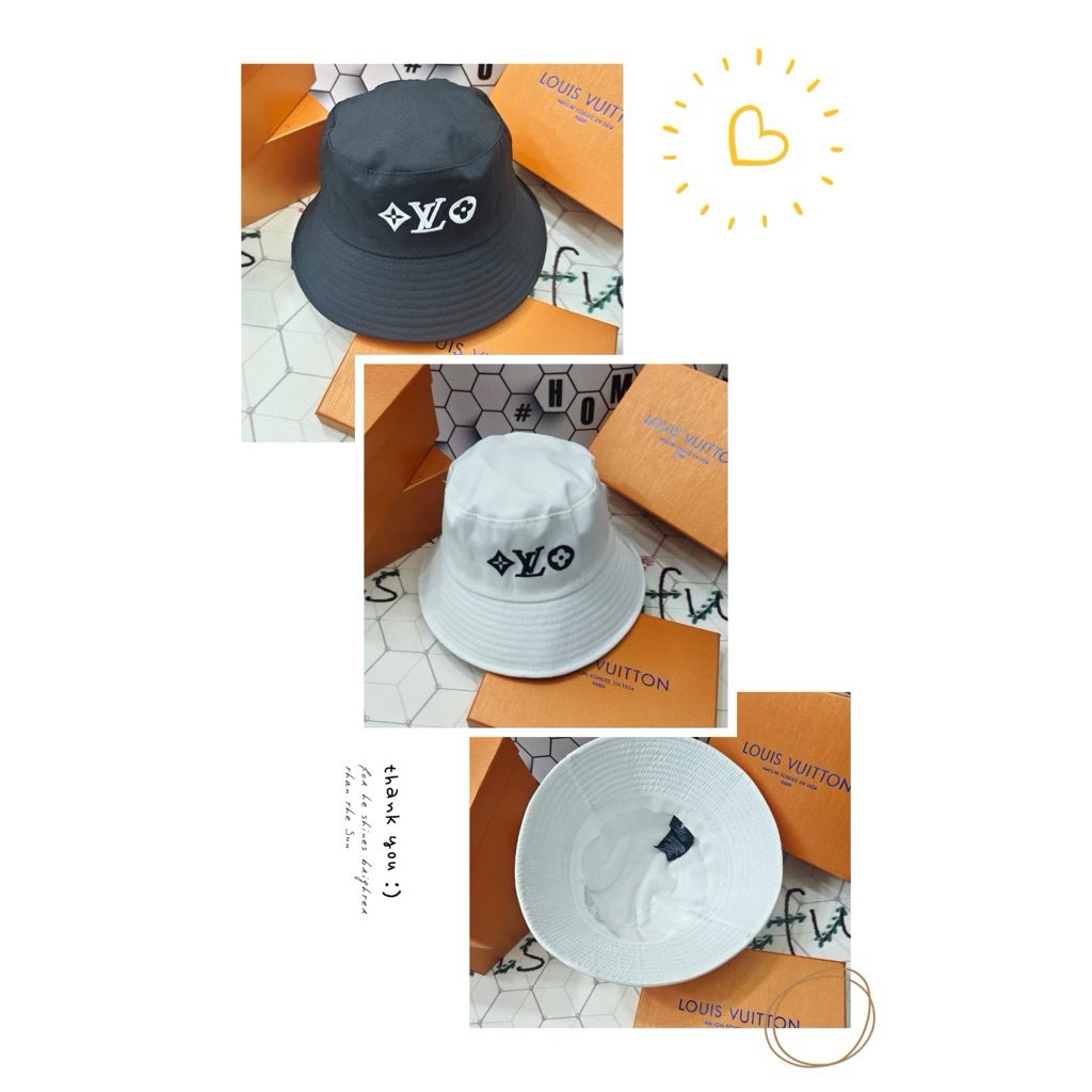 TOPI BUCKET HATS LV 2 WARNA