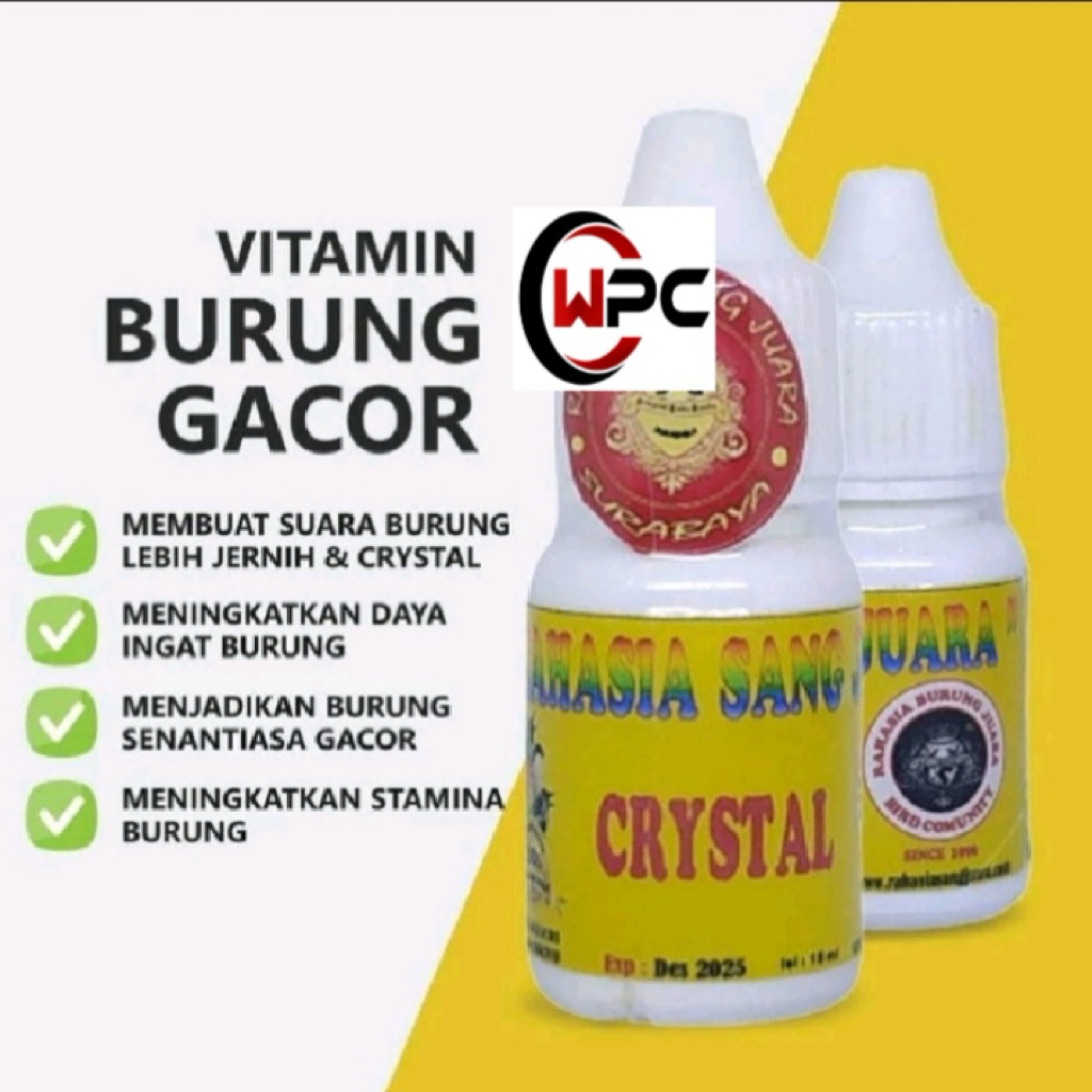 CRYSTAL RSJ VITAMIN BURUNG GACOR