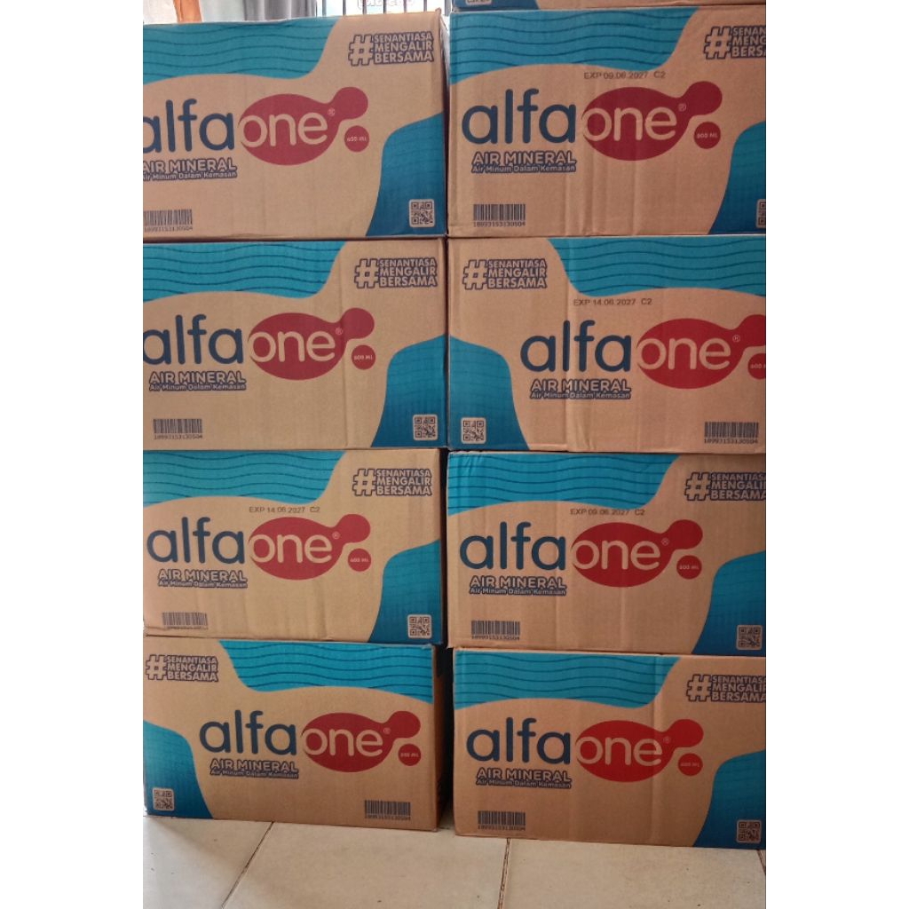 

alfa one botol 600ml 1 dus isi 24 botol