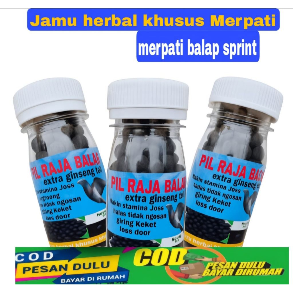 Terbaru Jamu herbal merpati Pil Raja Balap isi 100 butir merpati juara lomba doping merpati balap ja