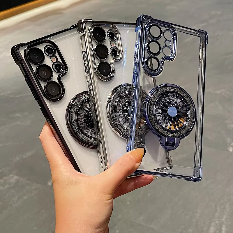 Fidget Spinner Magsafe Case For Iphone 16 15 Oppo Reno 12F 12 11 Vivo V29 V27 V29E V27E Infinix Note