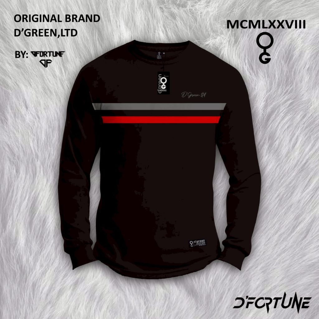 Kaos Distro T-shirt Garis Lengan Panjang Pria Baju Kaos Pria Garis Lengan Panjang Kaos Unisex M L XL