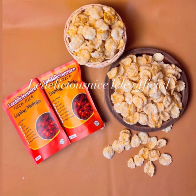 

lelee Isi 2Pc Keripik Emping Melinjo Keripik Goreng Melinjo Keripik Melinjo Pedas Manis