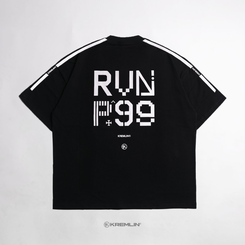 KREMLIN T-Shirt Oversized Relaxed Fit Black - RUN 99