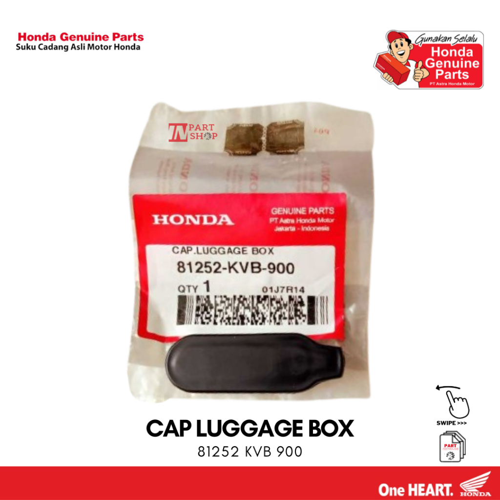 Cover Tutup Bagasi setting Karburator (Box luggage Box) - Vario 110 CW Karbu / 81252-KVB-900