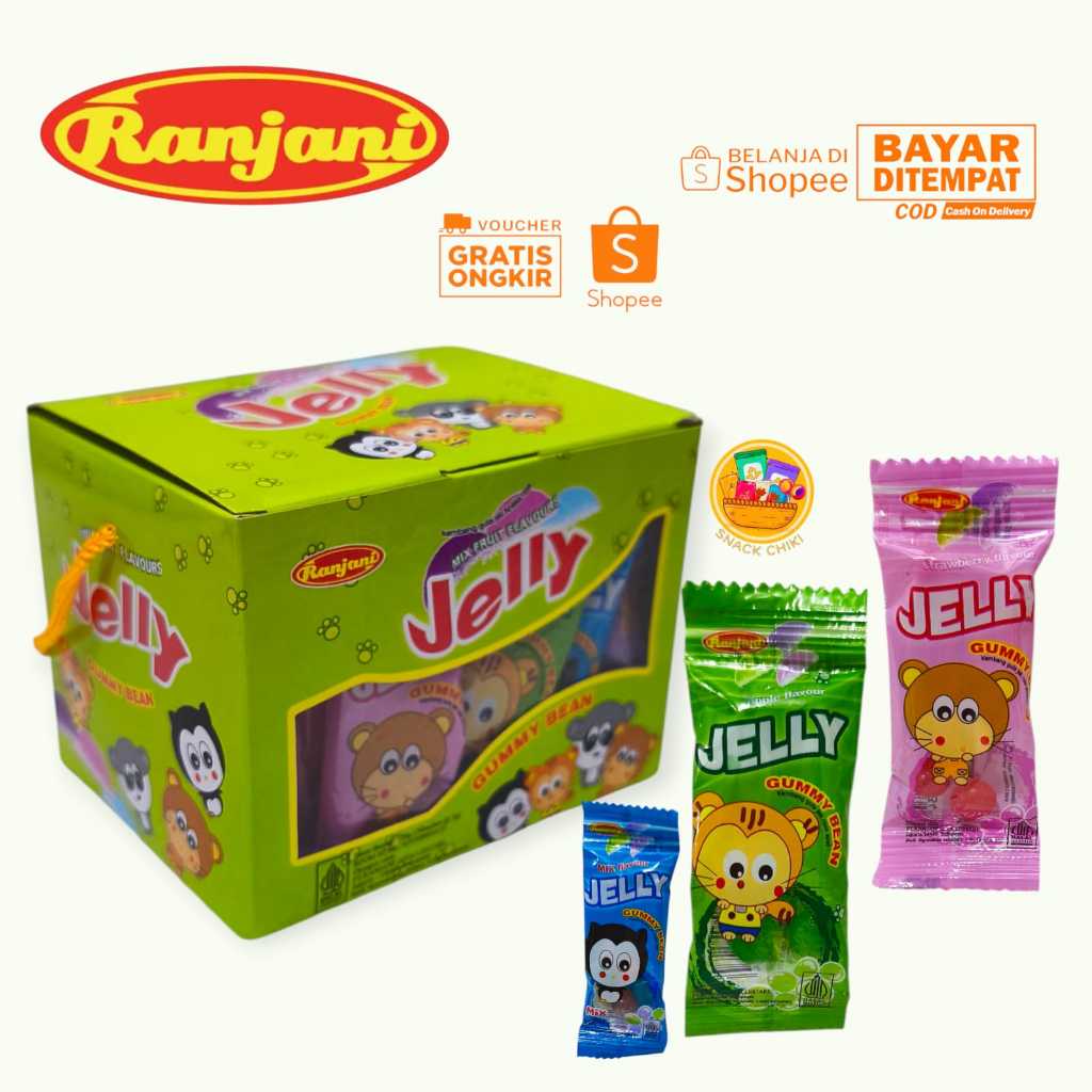 

RANJANI JELLY GUMMY BEAN HARGA 1 BOX 30 PCS