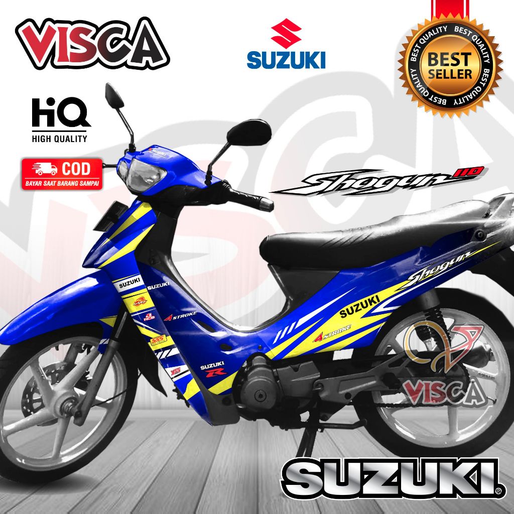 Decal Shogun 110 R Full Body Stiker Shogun 110 R Full Body Striping Shogun 110 R Full Body ROADRACE