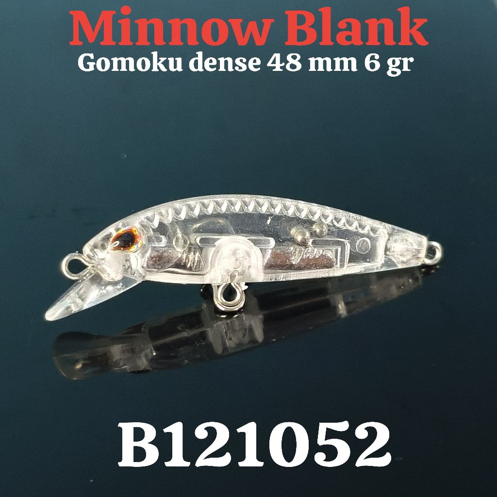 Minnow Blank Gomoku Dense 48mm 6gram sinking Free Mata