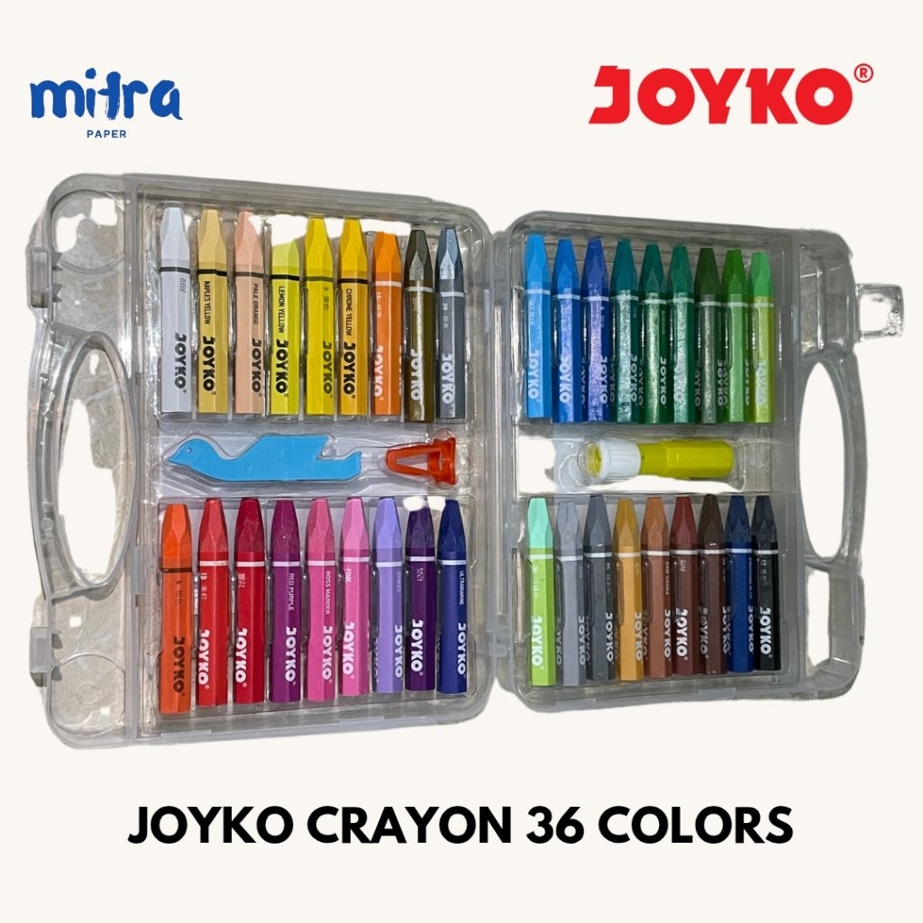 

JOYKO Crayon Isi 36 Warna / Joyko Oil Pastel Crayon/ Krayon Joyko Minyak Warna OP-36S