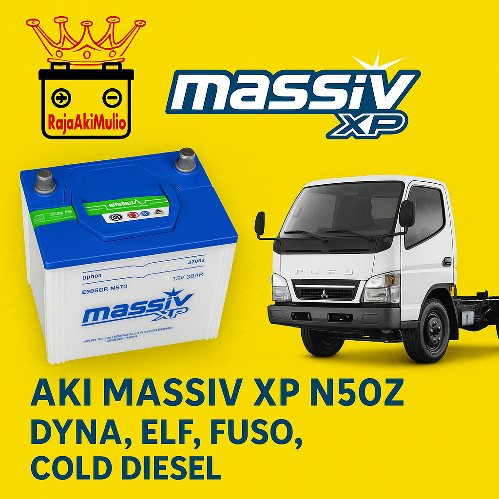 AKI N50Z MASSIV XP 12V 60AH 55D26R BASAH