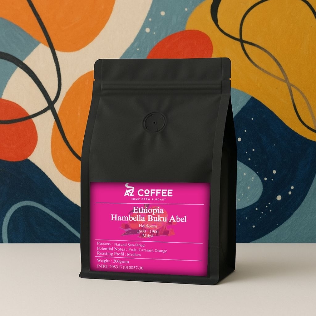 

A2Coffee Biji Kopi Arabica Roasted Beans Kopi Ethiopia Hambella Buku Abel 200gr