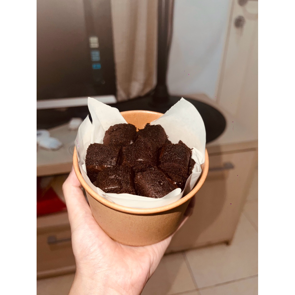 

brownies bites cup