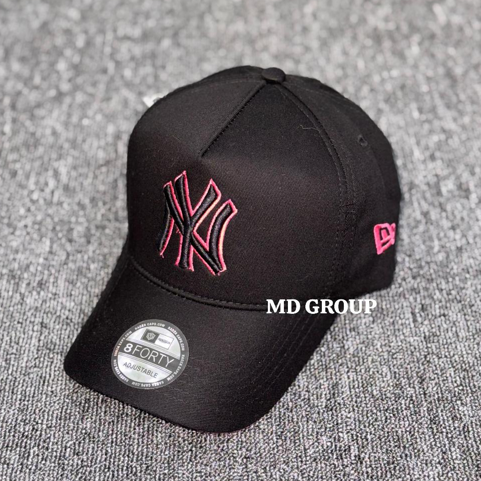 Topi Wanita Terbaru Baseball Cap NY Distro Black Pink Premium