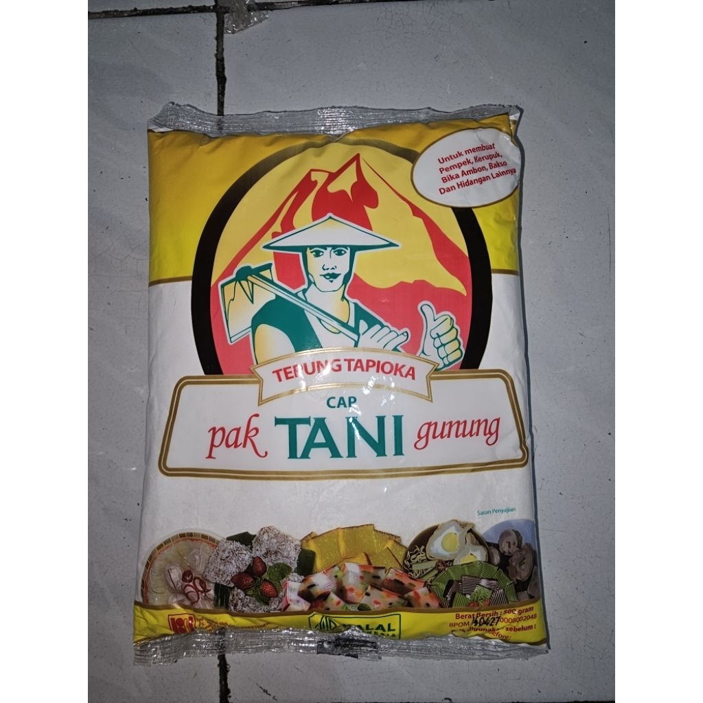 

SAGU PAK TANI GUNUNG Tepung Tapioka SAGU PAK TANI 500 gram Tepung Rose Brand