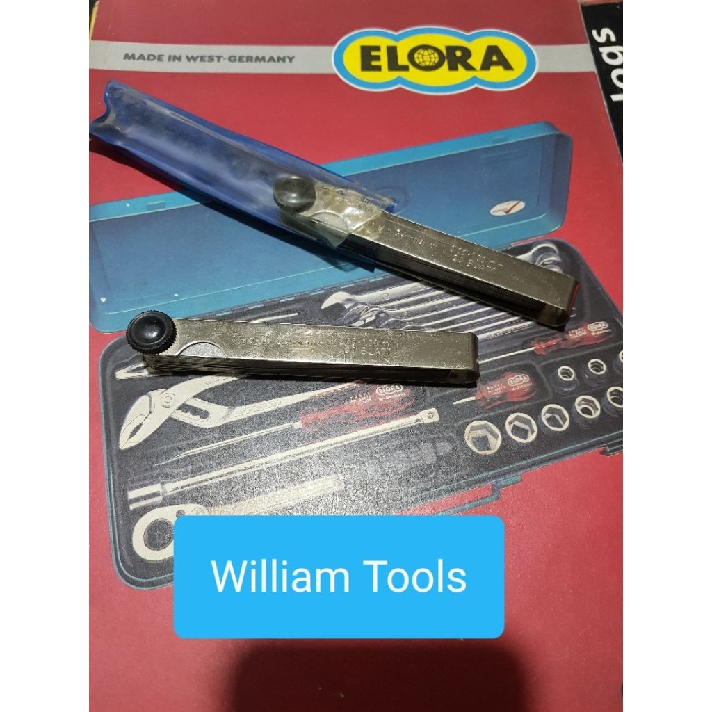 Feeler Gauge 0,05 - 1,00 mm ELORA Germany