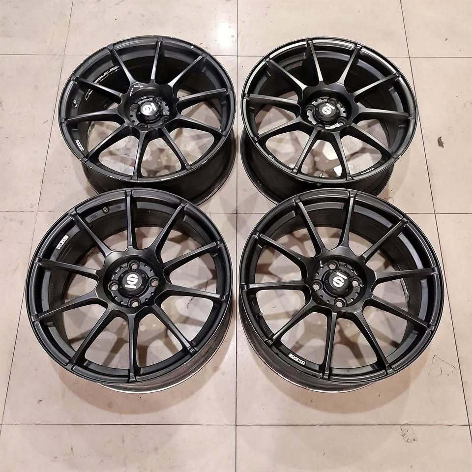 VELG MOBIL RACING SPARCO RING 18 LEBAR 7,5 LUBANG BAUT PCD 4X100 ET45 PELEK