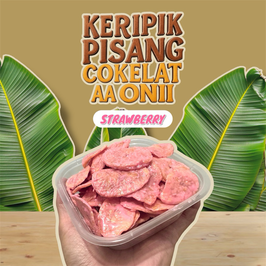 

Keripik Pisang Strawberry Aa Onii 350ml Rasaa Juaraaa!