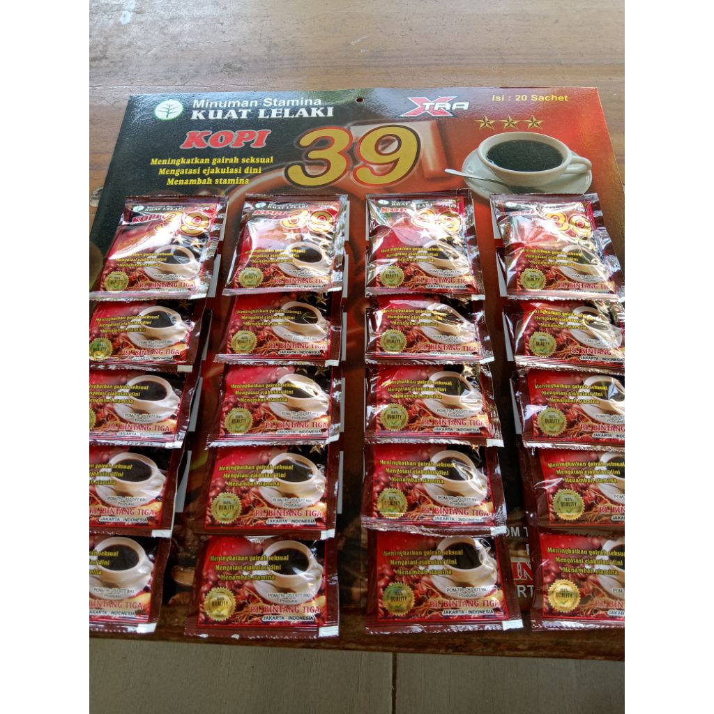 

Kopi Stamina 39 Isi 20 Sachet