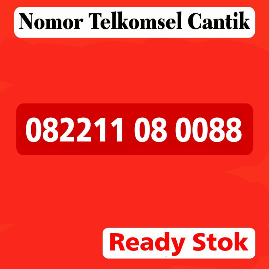 Nomor Cantik Telkomsel Kartu Perdana Nomer Simpati Murah 0088