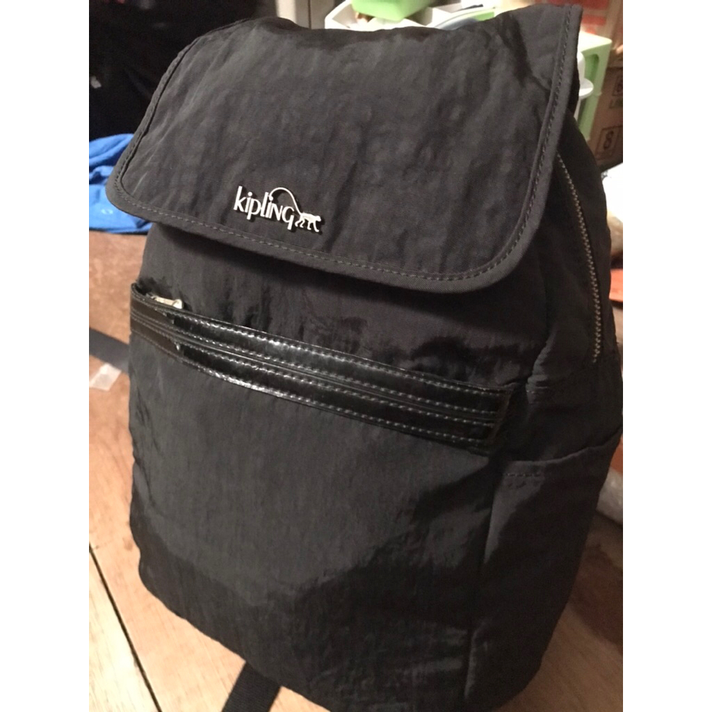 100 % Original Kipling Backpack in Gold Hardware. Ransel hitam kipling ori preloved
