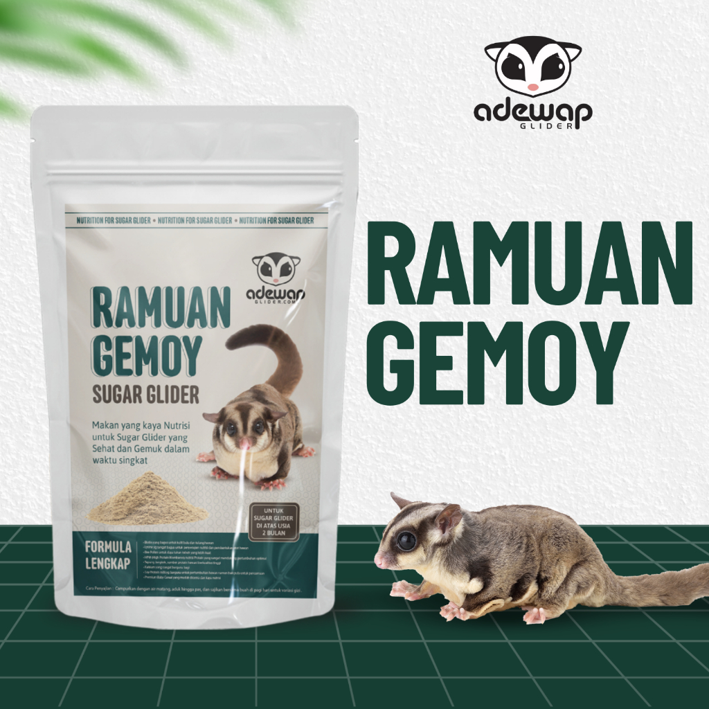 ADEWAP GLIDER Ramuan Gemoy Protein Premix Formula dan Nutrisi Komplit Sugar Glider
