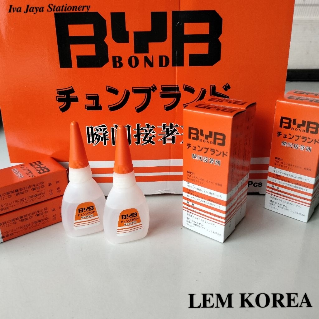 

1 Pcs Lem Korea Byb Satuan / Lem Cair Serbaguna