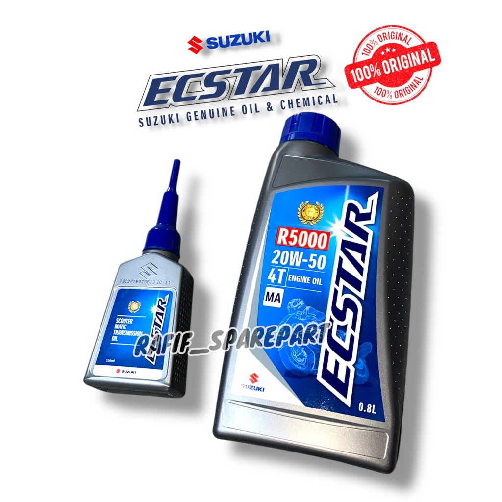 PAKET OLI SGO ECSTAR R5000+ECSTAR GEAR OIL 100ML