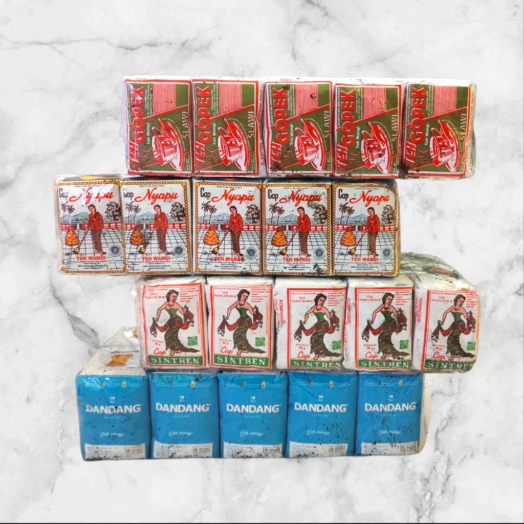 

Paket Racikan Es Teh Jumbo 4 Slop [Nyapu.Sintren.Gopek.Dandang] @40Gr