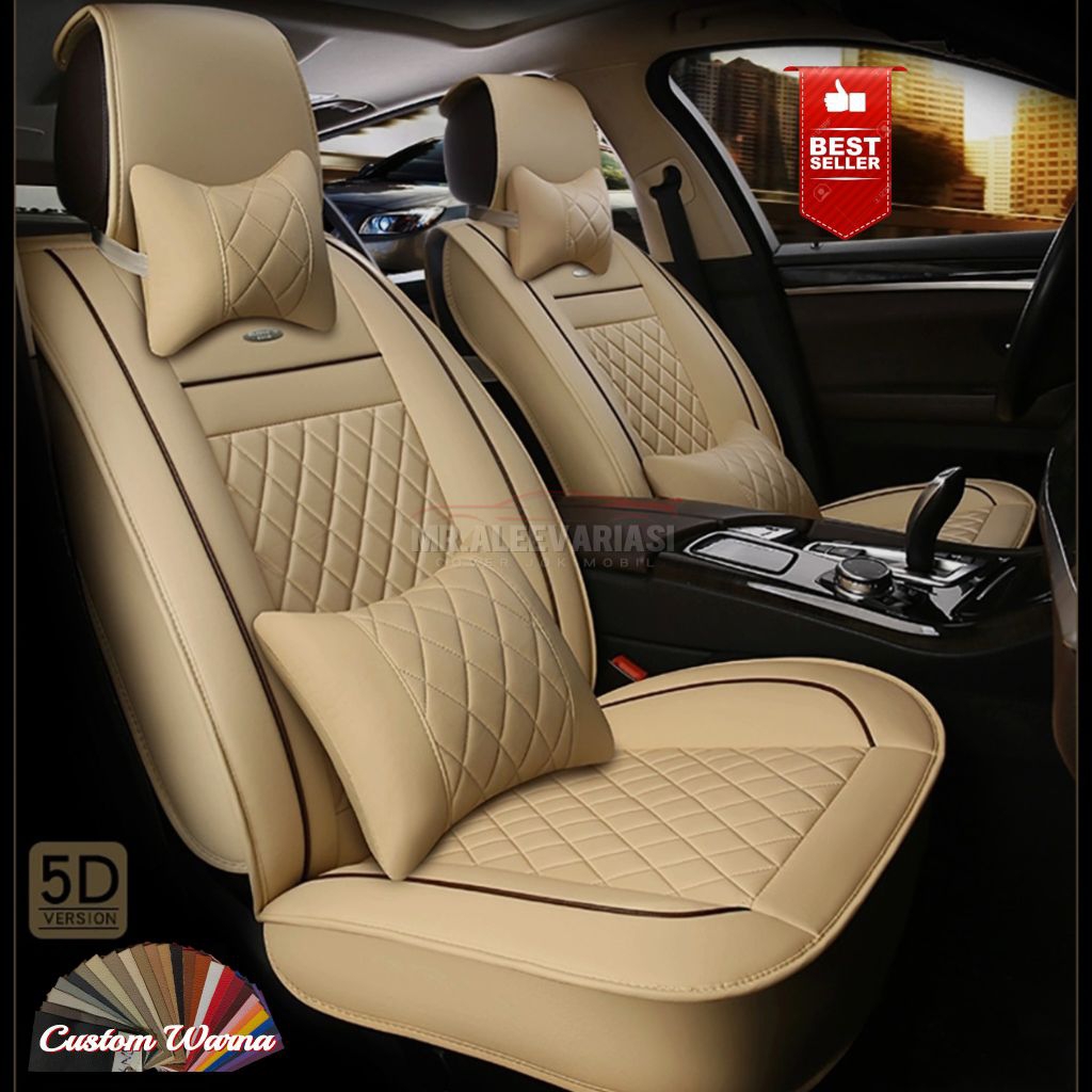 Sarung Jok Mobil Innova V Luxury Capten Seat 2009 - 2015 Fullset 3 Baris Jok Depan Sampai Belakang