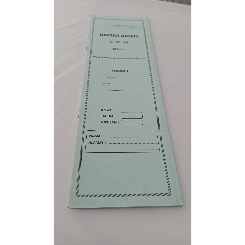 

buku daftar Absen sekolah 50 kolom