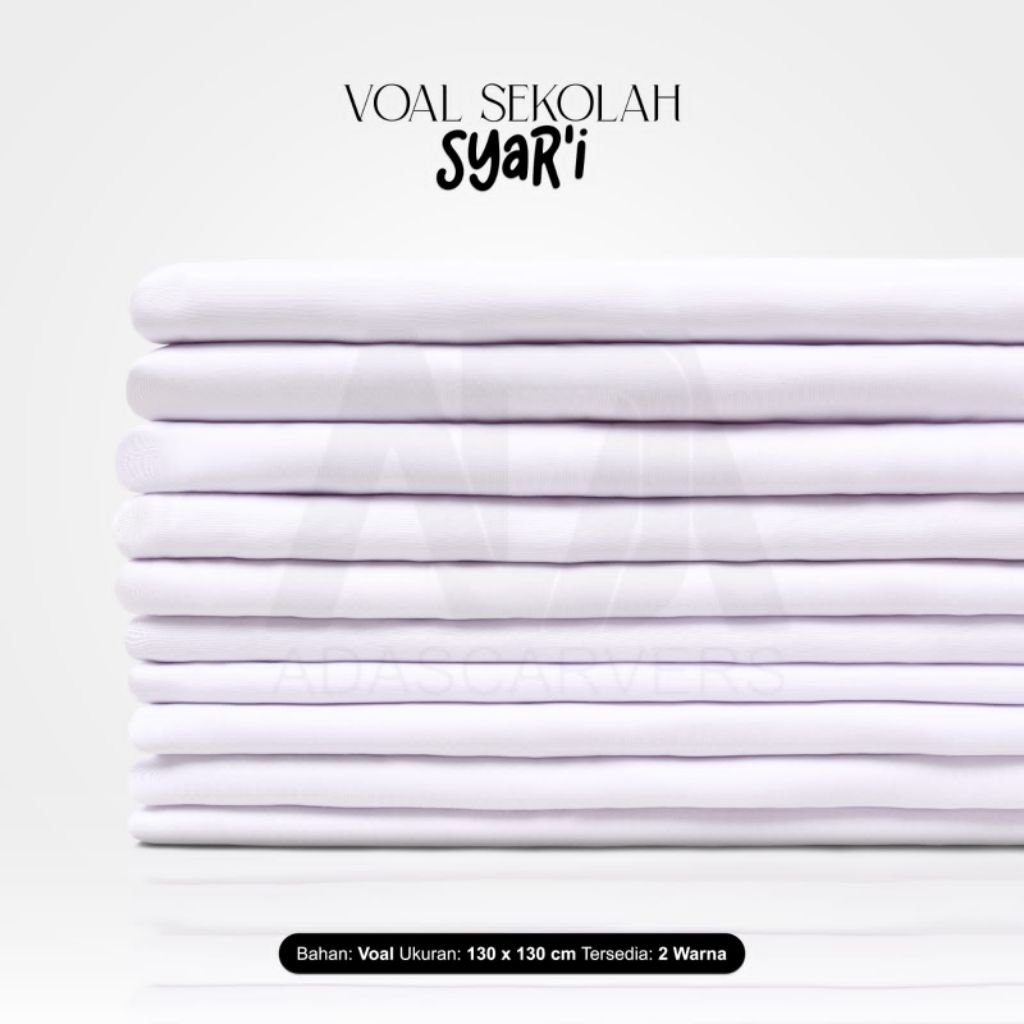 jilbab segi empat syari | jumbo | anak sekolah | voal | terbaru