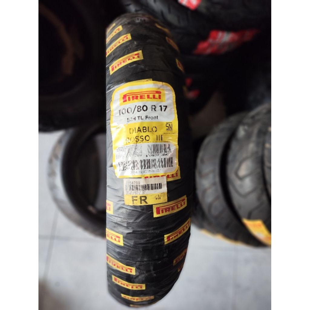PIRELLI BAN LUAR PIRELLI UKURAN 100/80.17 TUBLES
